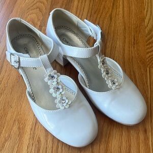 White party dress shoes girls size 3M
